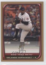 2008 Bowman Gold Orlando Hernandez #137 0k3