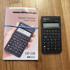 Hewlett-Packard HP-10B Financial Calculator, Handheld LCD Display, Manual
