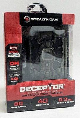 Stealth Cam Deceptor 40MP No-Glo Dual Network Cellular Trail Camera (STC-DCPTR)