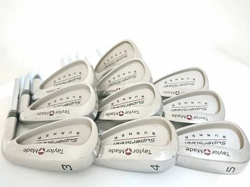 TaylorMade Burner SuperSteel Iron Set 10pcs 3-9, PW, AW, SW NS950 Flex R - Picture 1 of 4