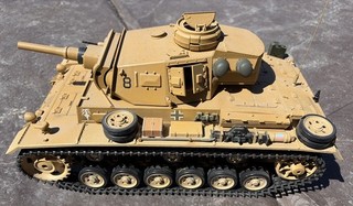 Henglong 1/16 Panzer III Ausf H RC Tank Desert Camo Custom German WWII