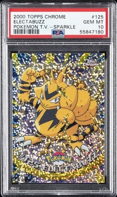 2000 TOPPS CHROME POKEMON T.V. SPARKLE #125 ELECTABUZZ PSA 10 | eBay
