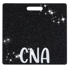 Nurse Badge Buddy, Black CNA Badge Buddy Nursing CNA Cards Glitter Horizontal...