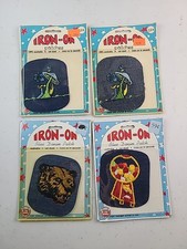 Vintage Rainbow Novelty Iron-on Patch Lot of 4 NOS Sealed