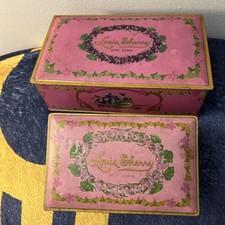 Vintage Louis Sherry Candy Tin Lot of 2 1920s...