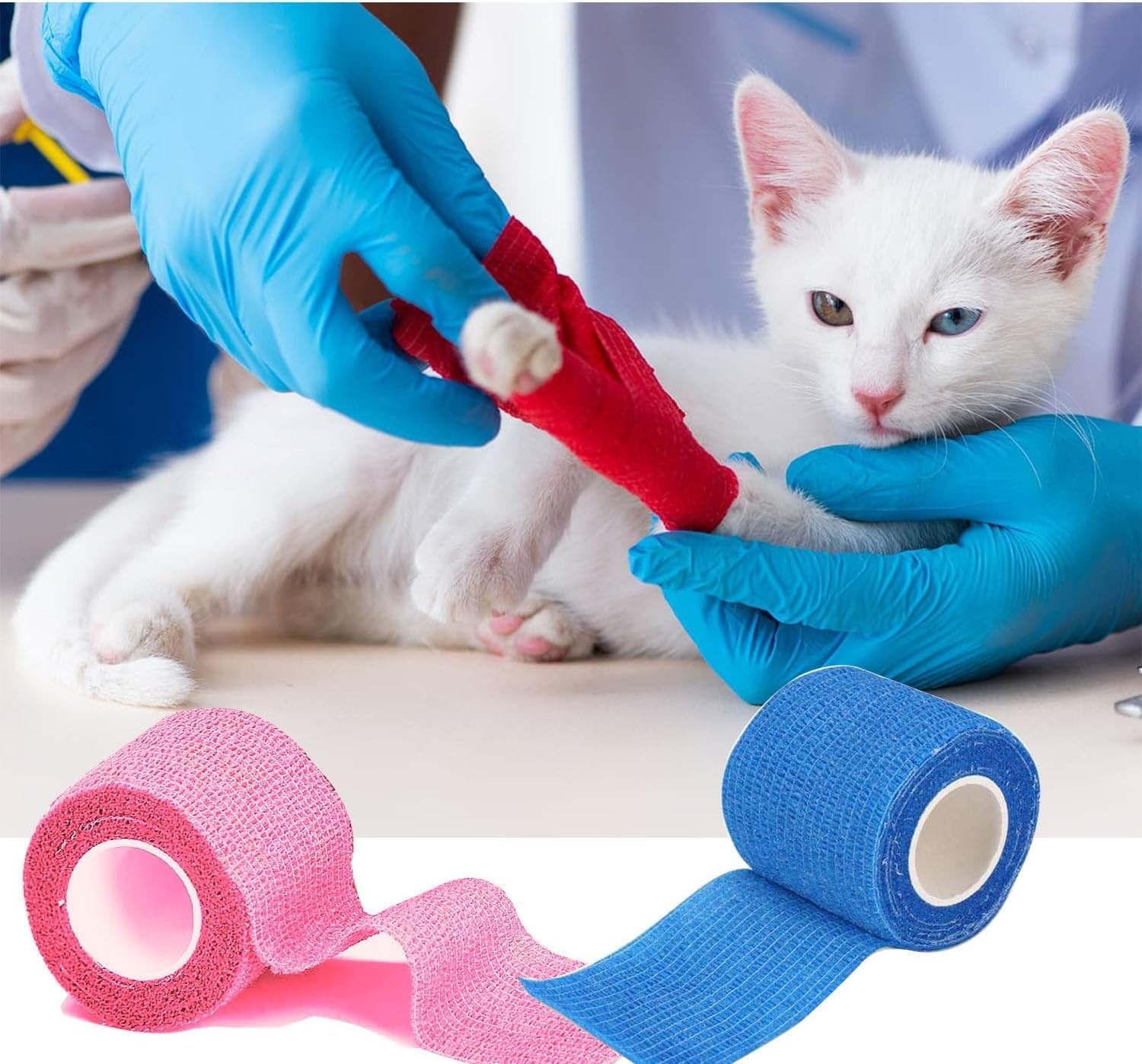 15 Pack Self Adhesive Bandage Wrap 2 Inch x 5 Yards Self-Adherent 2IN, Mix-15 