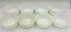 Fire-King Anchor Hocking Set of 8 Vintage  Custard Cups Milk Glass 6 oz 1950s