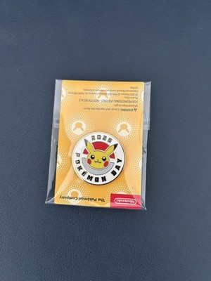 2025 Pokemon Day Pikachu Enamel Pin Sealed Promo Nintendo Limited Edition