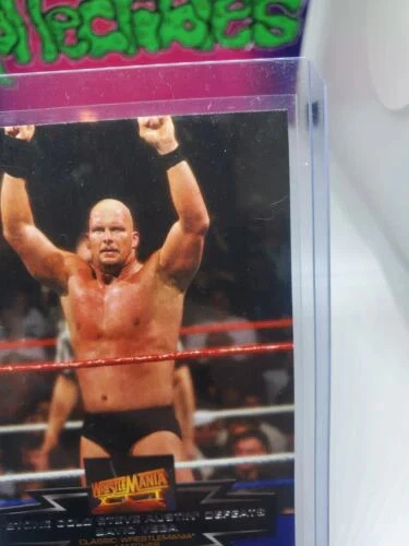 2015 Topps Road To WrestleMania Classic Matches Stone Cold Steve Austin #10 - Image 4 of 4