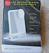 Rechargeable LED Makeup Vanity Mirror Touch Control Travel h5