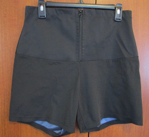 Black Sauna Sweat Shorts Sz XL Nylon & Spandex & Poly Waist 30 w Zip Side 17