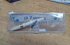 STIPULA Penna Stilografica/ Xalegrafica In Avorio Bianco Con Inserti Dorati- New