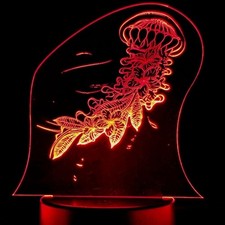 Jellyfish LED light color changing night light
