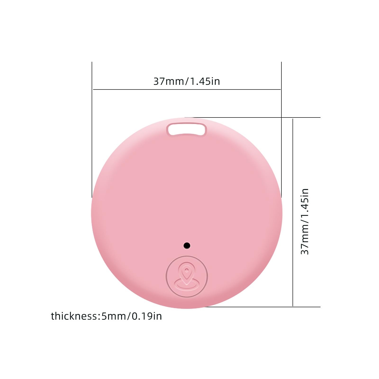 Key Finder| Bluetooth Item Locator Mini GPS Tag Live Tracking on Free Pink view 2