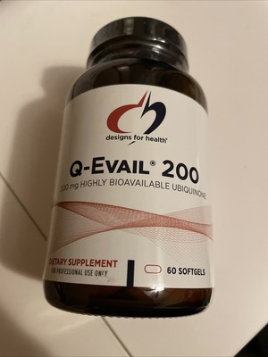 Designs for Health Q-Evail 200 - 200mg Highly Bioavailble Ubiquinone 60 softgels