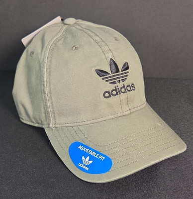 adidas Originals Adjustable Baseball Cap Green/Black Solid One Size Men s