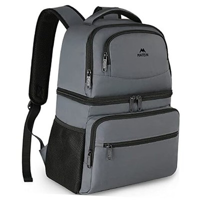  Cooler Backpack, 26 Cans Insulated Lunch Backpack for Men 26Cans Austere Grey