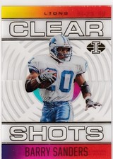 2021 ILLUSIONS CLEAR SHOTS BARRY SANDERS DETROIT LIONS NFL FOOTBALL #2303
