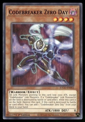Yugioh Codebreaker Zero Day ETCO-EN002 Common 1st Edition NM