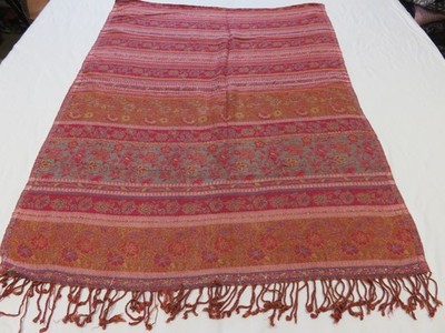 JANE AUSTEN ERDIGER HERBSTLICH GEMUSTERTER TÖNE SCHAL XL TUCH MIT DEZENTEM GLITZER