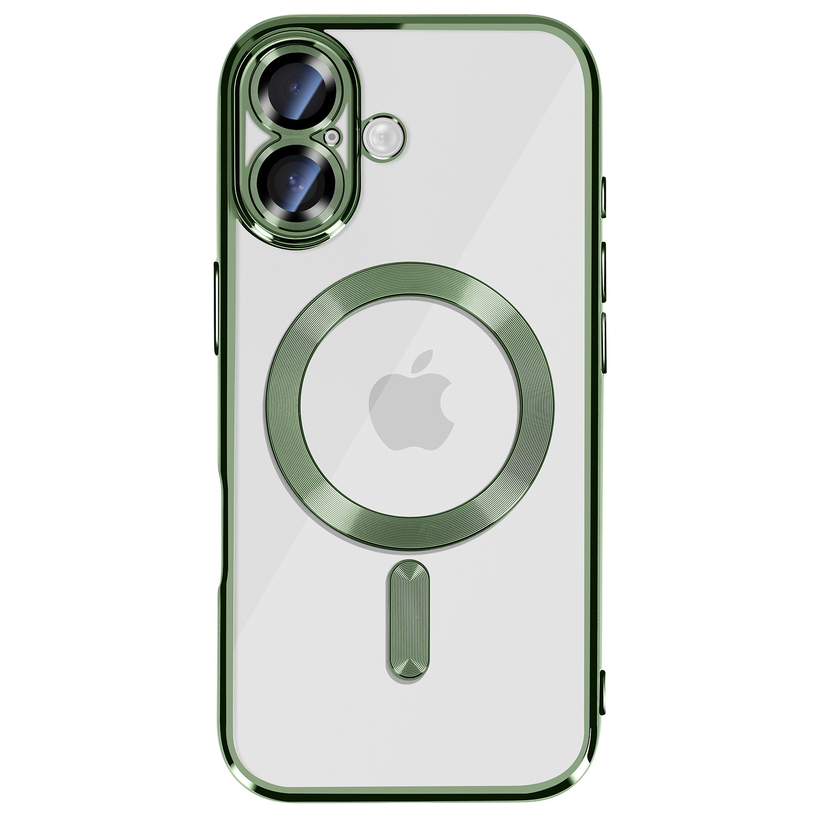 Coque iPhone 17 finition chrome luxe verte style premium Avizar