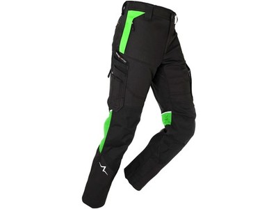 Kübler Arbeitshose Herren Hose Power schwarz grün 11 Poket-System robust 