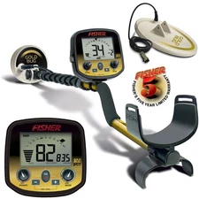 Fisher Gold Bug Pro Metal Detector – 5" & 10" Coil Pack + 5-Year Warranty