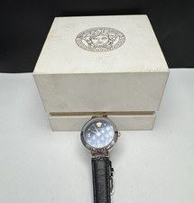 Gorgeous Versace Greca Women's Black Dial Leather Band Watch - VE2K00221