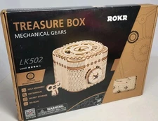 ROKR Treasure Box LK502 Mechanical Gears 3D Wooden Box - Brand New & Sealed