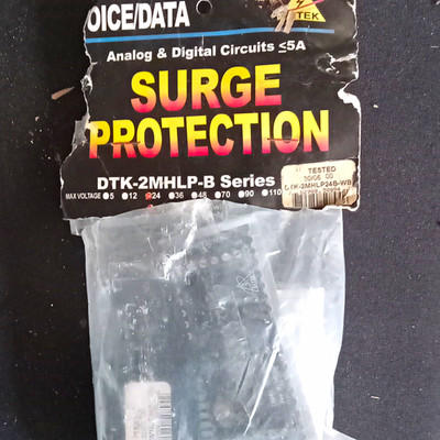 DITEK DTK-2MHLP Black Voice/Data Modular Surge Protector Module