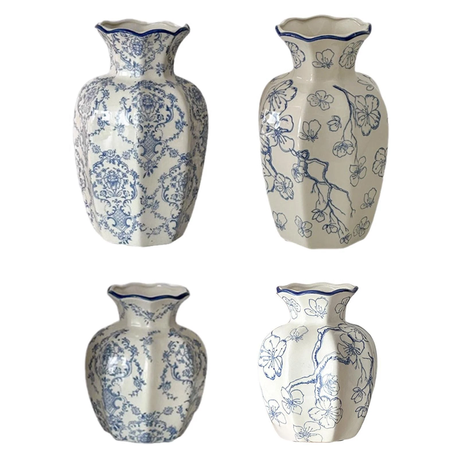 Chinese Ceramic Flower Vase Plant Pot Decoration Ornament Decorative Flower