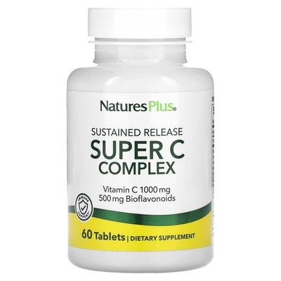 2 X NaturesPlus, Sustained Release Super C Complex, 60 Tablets