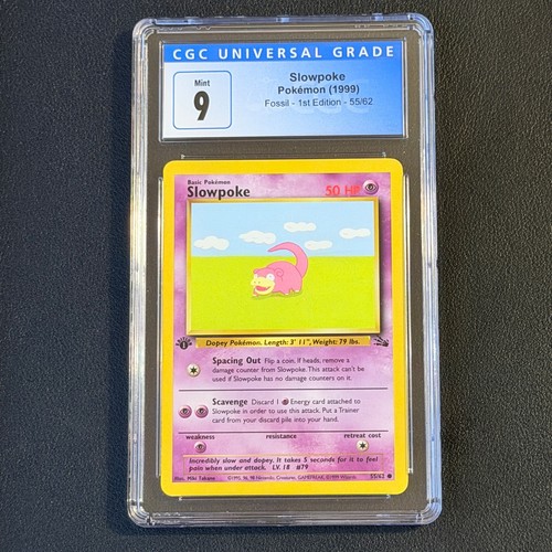 Slowpoke (1st Edition) graded CGC 9 for sale on eBay