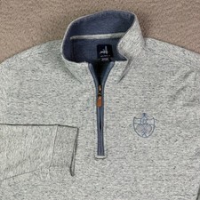 Johnnie O Sully 1/4 Zip Pullover Sweater Mens M Blue Golf Performance FCC