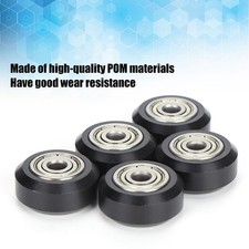 5Pcs POM Pulleys 625zz Bearing Passive Round Wheels Rollers Compatible