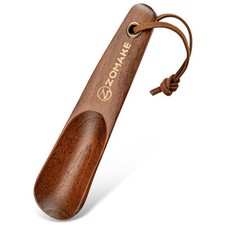 Shoe Horn, Small Travel Wooden Shoehorn for Men Women Kids, 5.7'' Portable Wo...