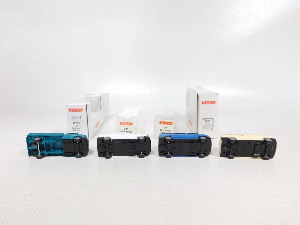 4x wiking H0 1:87 Modello VW 295 296 297 320 Croce Rossa Mint + Box # DP678-0,5 - Immagine 3 di 4