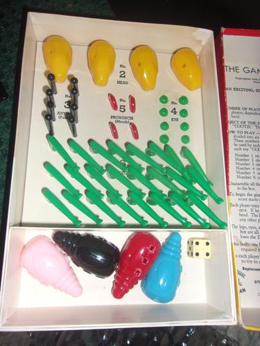 COOTIE -- VINTAGE FAMILY GAME FROM THE 50'S / 60'S - COMPLETE IN BOX - Picture 4 of 7