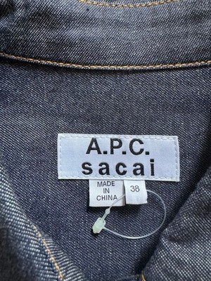 USED A.P.C. SACAI DENIM SHIRT DRESS, SIZE 38 UNUSED | eBay