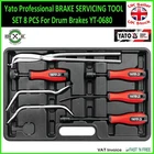 Yato Professional BRAKE SERVICING TOOL SET 8 PCS For Drum Brakes YT-0680