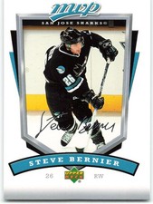2006-07 Upper Deck MVP #243 Steve Bernier San Jose Sharks