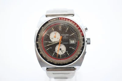Sicura Vintage Divers Chronograph Watch EB8406 Hand Wind SPARES/REPAIRS