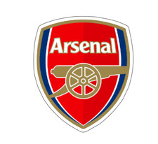 7x6cm 6pcs Arsenal Logo Vinyl Stickers Laptop Mobile Phone Books