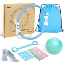 Luscinia Pilates Kit,Home Pilates Ring Kit for Women,Pilates Equipment Ring a...