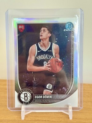 2025-26 Topps Bowman Chrome EGOR DEMIN Red Refractor RC NETS #BRR-8