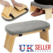 Meditation Bench Kneeling Stool Ergonomic Bamboo Seiza For Zen Posture & Yoga.
