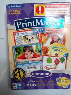 Encore Software Printmaster 2012 Platinum Mac PC DVD-ROM / NEW