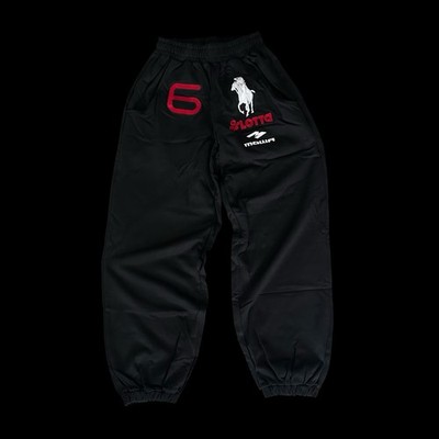 Mowalola ATLANTA Sweatpants | Black & Red | | eBay