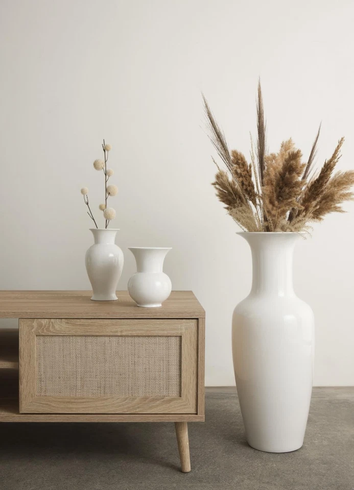 KAISER Porzellan Bodenvase Barock rund H. 68cm weiß Goebel - Bild 2 von 3