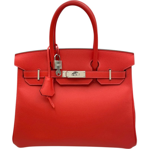 HERMES Birkin 30 Epsom Leather Handbag A Stamp #OKB390